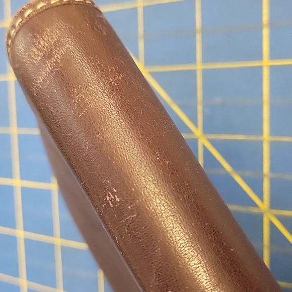 Coach Brown Leather 7" x 4.5" Wallet Snap Clousure - Picture 10 of 11